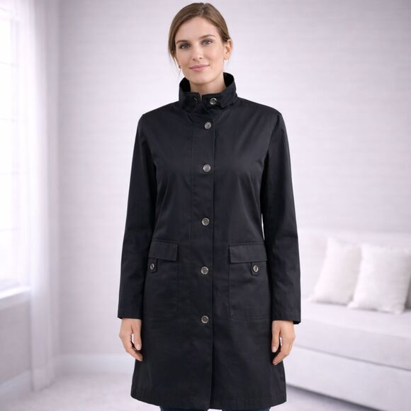 MICHAEL Michael Kors Jackets & Blazers - MICHAEL Michael Kors full Zip Long Sleeve Trench Black L